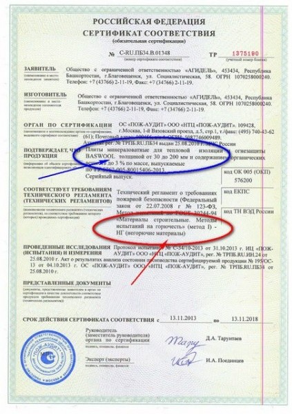 Утеплитель Басвул: технические характеристики и разновидности Утеплитель Басвул: технические характеристики и разновидности