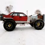 Самодельный вездеход на шинах низкого давления