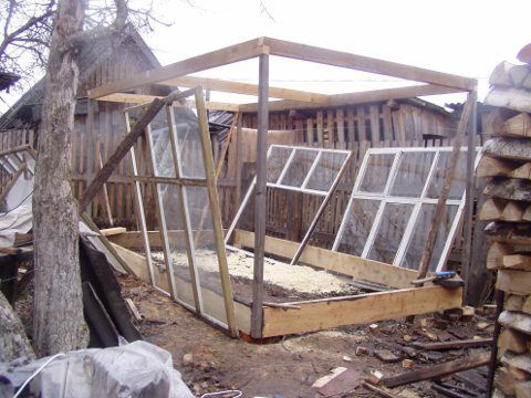 Теплица из старых оконных рам самостоятельно: пошаговая инструкция