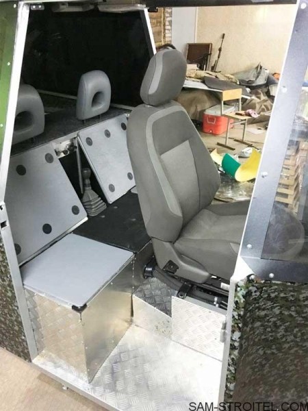 Самодельный вездеход на шинах низкого давления