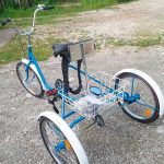 Трехколесный вездеход на шинах низкого давления