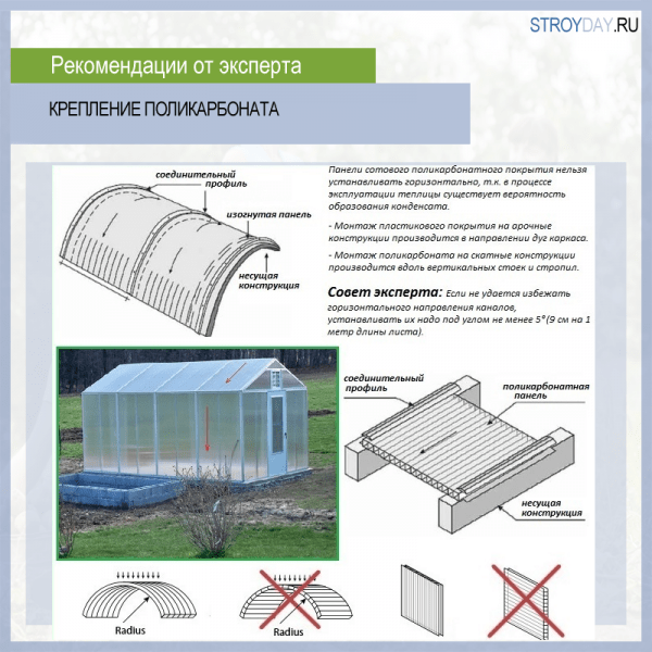 Теплица из поликарбоната своими руками: пошаговая инструкция