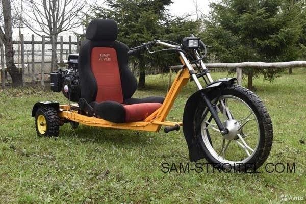 Самодельный трицикл с двигателем Lifan18.5 л.с