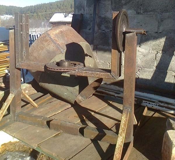 Самодельная бетономешалка
