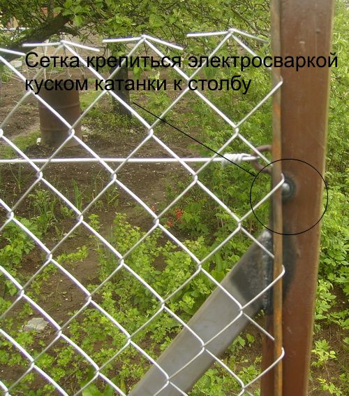 Как сделать забор из сетки рабицы &mdash; новые методы установки + расчет