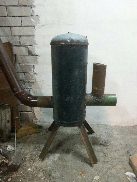 Ракетная печь для гаража