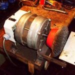 Сверлильный станок из двигателя от стиральной машины и ручной дрели