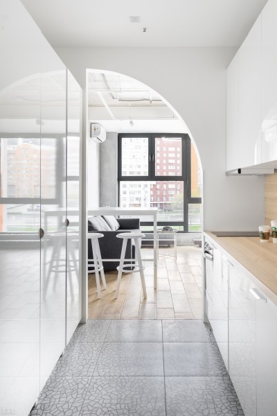 Маленькая многофункциональная квартира с ощущением простора