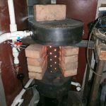 Печь на отработке своими руками