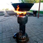 Печь на отработке своими руками