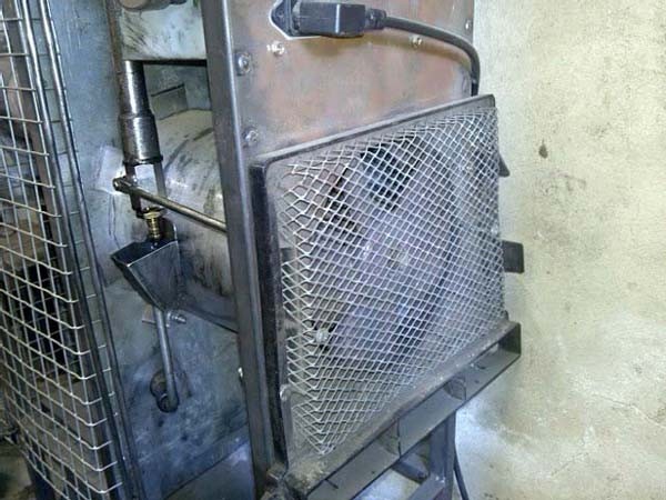 Печь на отработке своими руками