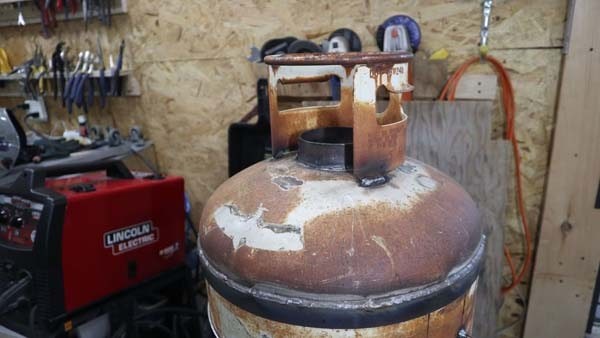 Коптильня из газового баллона