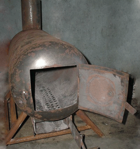 Как сделать буржуйку из газового баллона