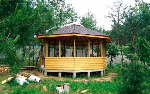 Беседка своими руками из дерева 20 фото