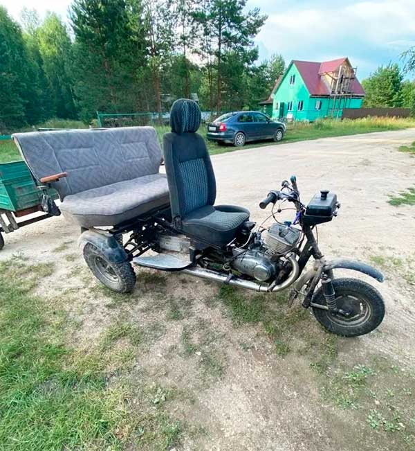 Самодельный трицикл с двигателем ИЖ Планета-3: фото, описание