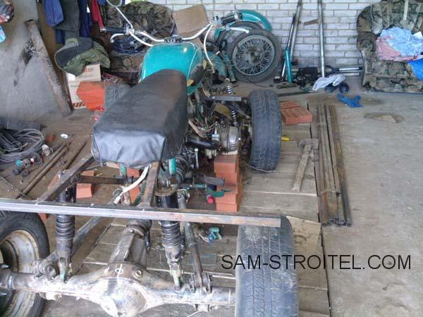 Квадроцикл из мотоцикла &laquo;Урал&raquo; и запчастей от ВАЗа