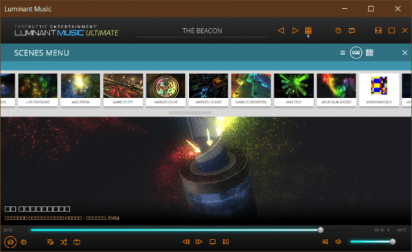  Luminant Music – аудиоплеер и визуальный эквалайзер с 3D графикой 