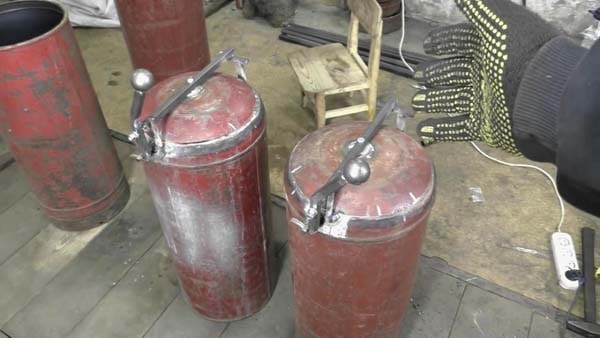 Печь из газовых баллонов сделанная своими руками