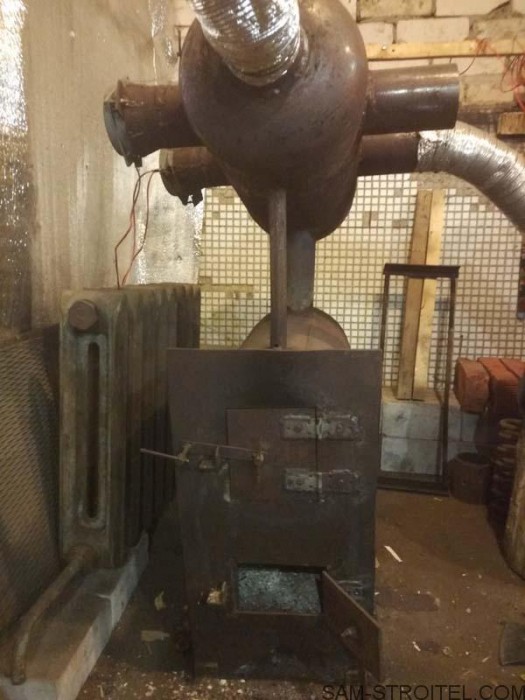 Печь из двух газовых баллонов