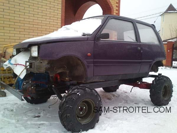 Авто самоделка 4х4 из запчастей ЛуАЗа, Оки и Жигулей Авто самоделка 4х4 из запчастей ЛуАЗа, Оки и Жигулей