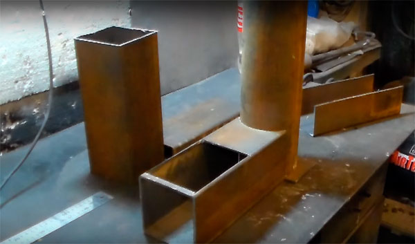 Печь ракета из газового баллона: чертежи, фото, видео Печь ракета из газового баллона: чертежи, фото, видео