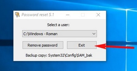  Как убрать пароль входа в Windows 10 в случае, если операционная система не загружается 