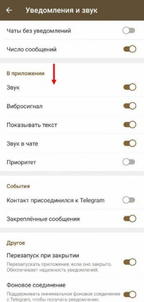 Как настроить уведомления в Телеграмме на мобильном?