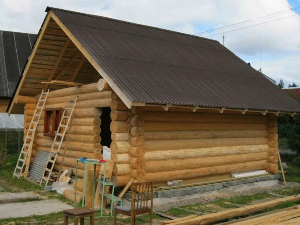 
			Отделка бань снаружи		