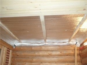 
			Утепление парилки бани из сруба		