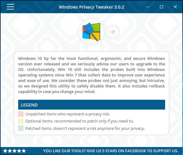  Windows Privacy Tweaker — отключаем слежку за пользователями в Windows 10 