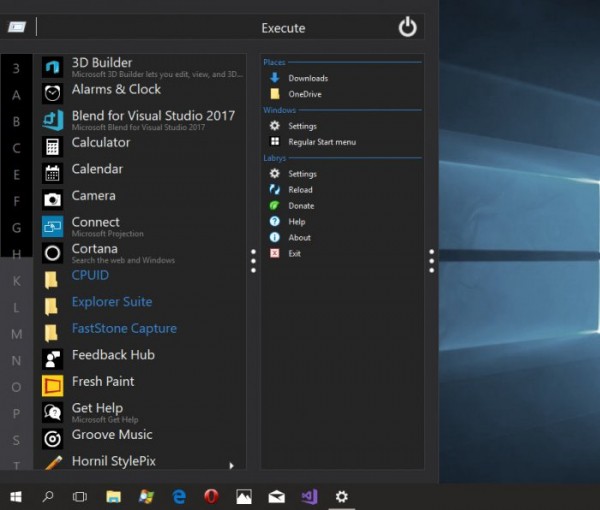  Labrys &mdash; замена меню Пуск и стартовому экрану Windows 8.1 и 10 