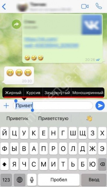 Как в Ватсапе менять шрифт: доступные возможности