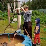 Скважина на воду в гараже Скважина на воду в гараже