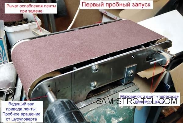 Ленточно-дисковый шлифовальный станок своими руками: чертежи, фото изготовления