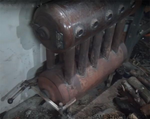 Печь из газового баллона своими руками