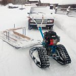 Простой самодельный вездеход из мотоблока