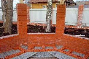 Беседка из кирпича: делаем своими руками с пошаговой фото инструкцией