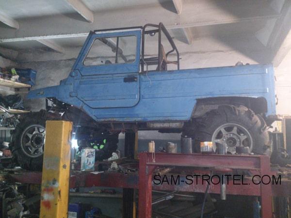 Самодельный автомобиль ЛуАЗ «Луноход» с дизельным двигателем Toyota Самодельный автомобиль ЛуАЗ «Луноход» с дизельным двигателем Toyota