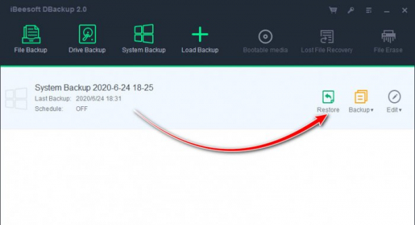 Резервное копирование Windows программой iBeesoft DBackup Резервное копирование Windows программой iBeesoft DBackup