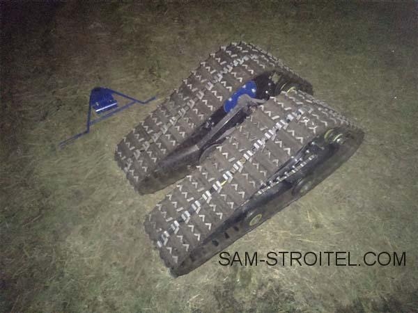 Самодельный вездеход из мотоблока на гусеничном ходу