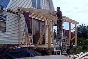 Веранда пристроенная к дому: делаем своими руками с пошаговой фото инструкцией Веранда пристроенная к дому: делаем своими руками с пошаговой фото инструкцией