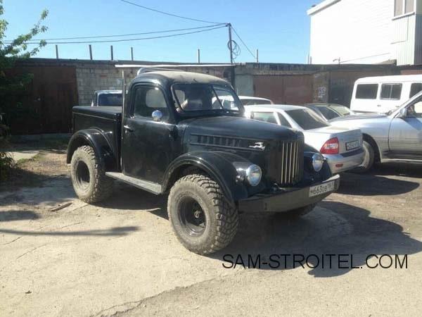 Авто самоделка пикап ГАЗ-69 с двигателем 2.3 D турбо (50 фото)