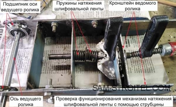 Ленточно-дисковый шлифовальный станок своими руками: чертежи, фото изготовления