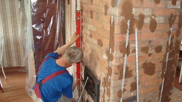 
			Штукатурка печи из кирпича		