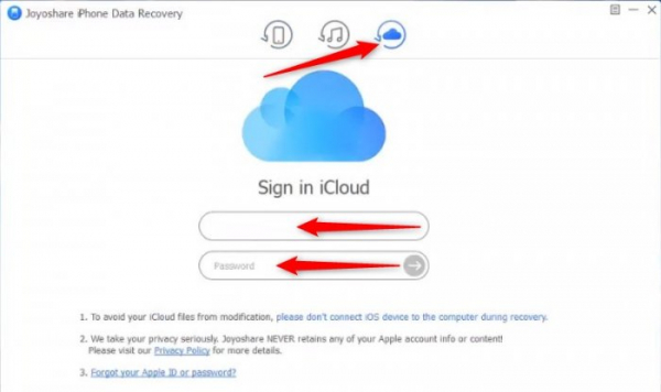  Восстановление данных iPhone, iPad, iPod в среде Windows программой Joyoshare Data Recovery 