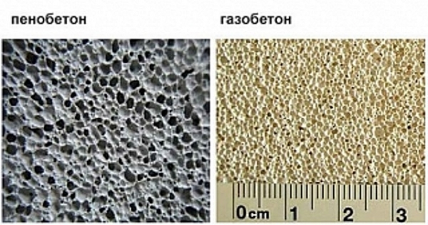 Газобетон или пенобетон &mdash; что лучше: характерные особенности, отличия