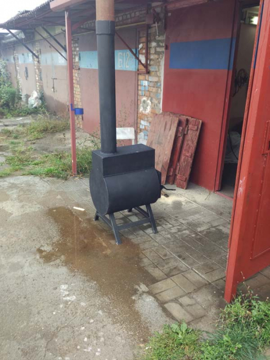 Печка в гараж своими руками