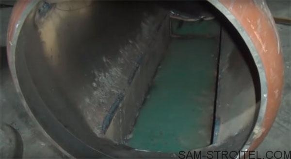 Печь из газового баллона своими руками