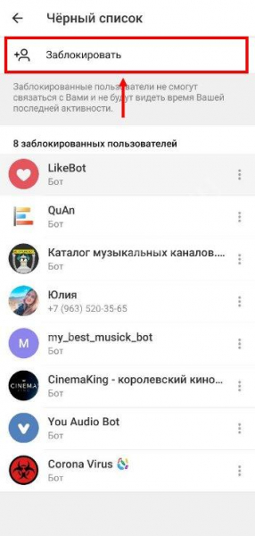 Как в Телеграмме заблокировать контакт: что он увидит?