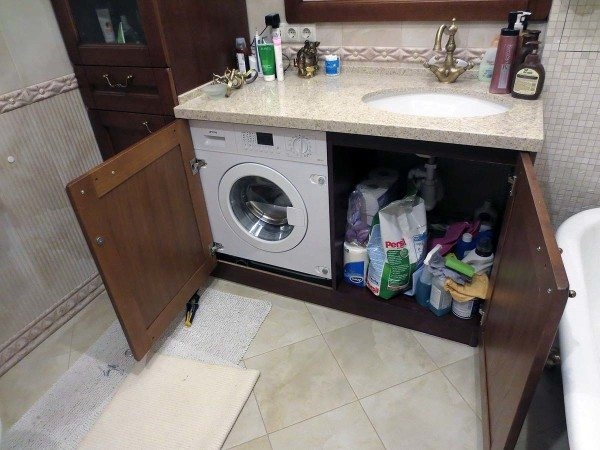 Мойка над стиральной машиной в ванной и на кухне &ndash; особенности и способы монтажа